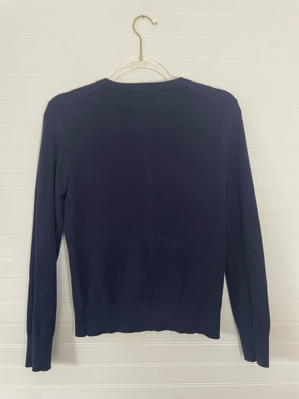 J.Crew Embroidered Multicolored Fruit Navy Blue Cardigan Size Small - Picture 5 of 7